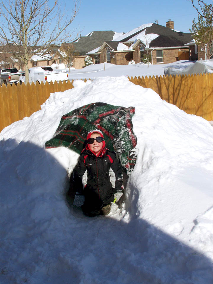 jeremy in the igloo