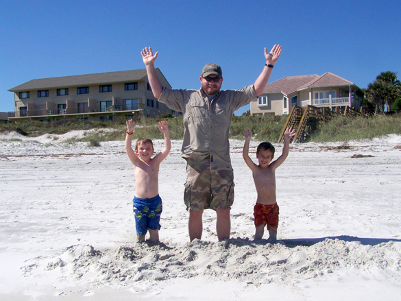 Boys on the beach