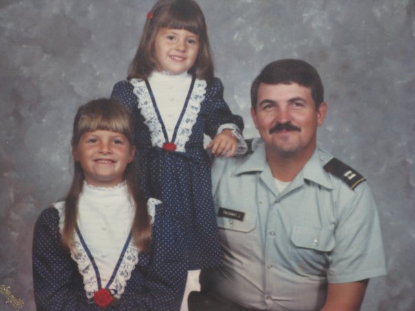 Dad and us in the 80s