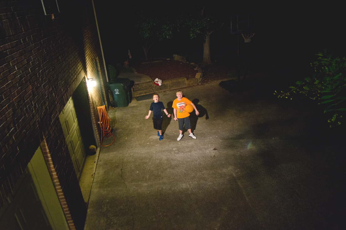 Basketball at night