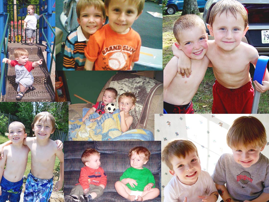 Jeremy and Ethan collage