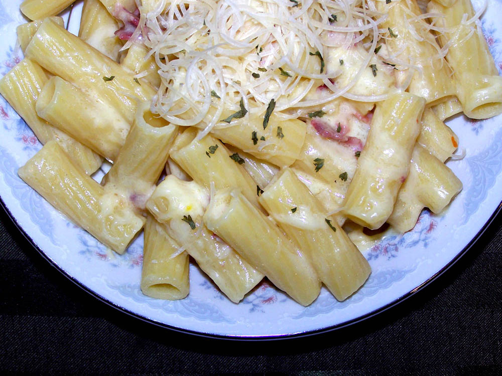 homemade carbonara