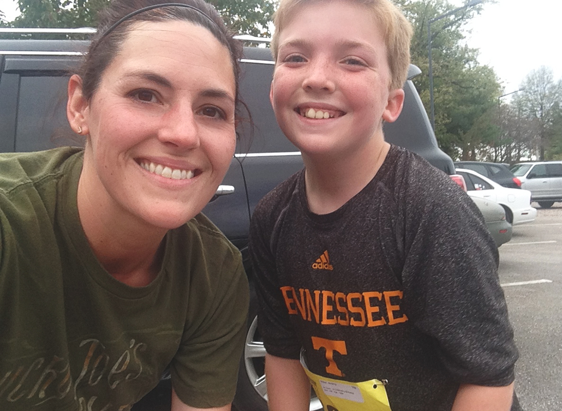 Me and Jeremy at his first 5k