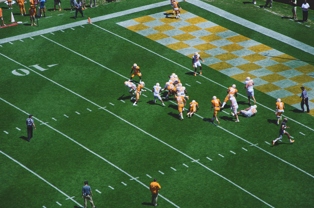 Orange and White at Neyland