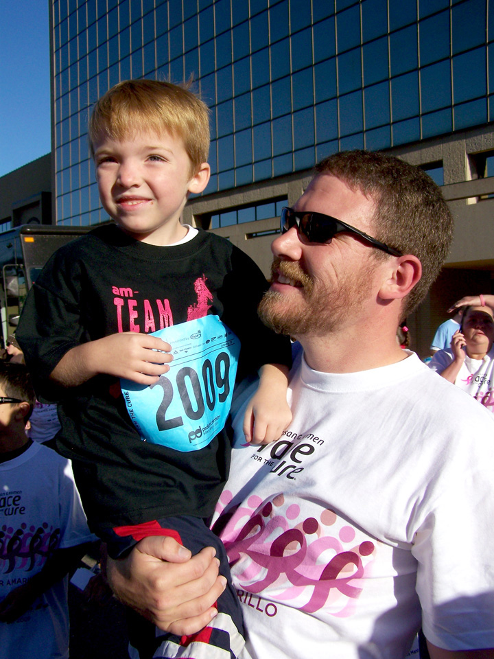 chuck and J1 after c's race