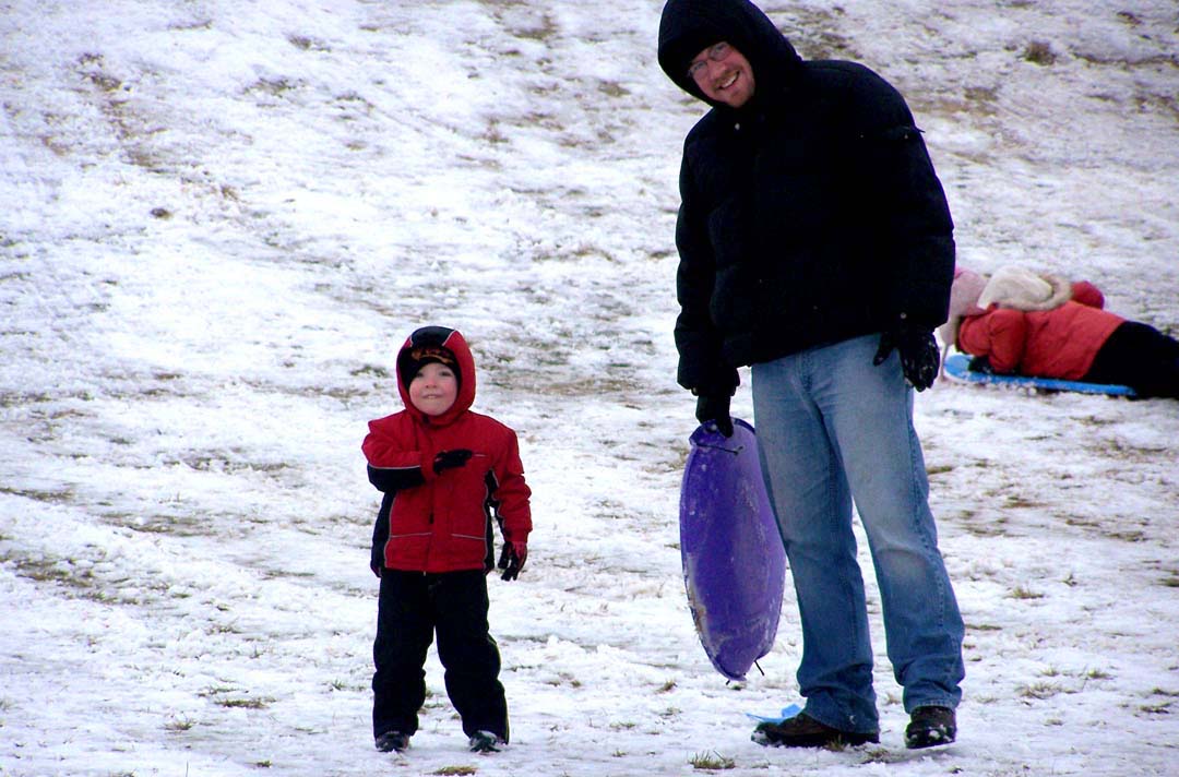 chuck and jeremy on the hill