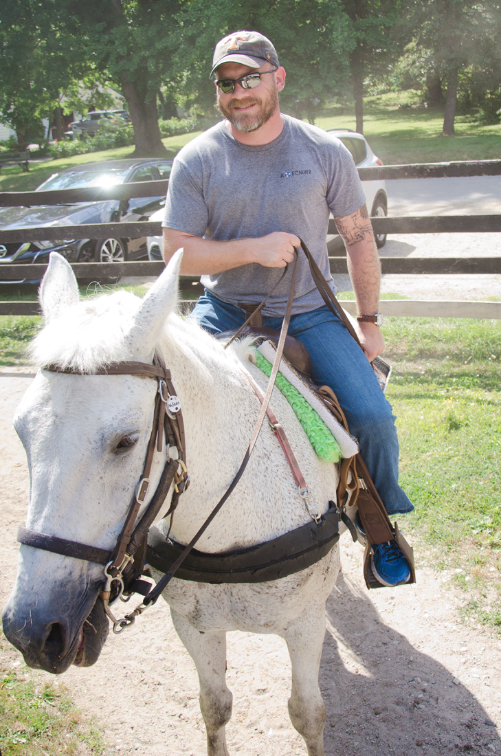 Chuck on his horse