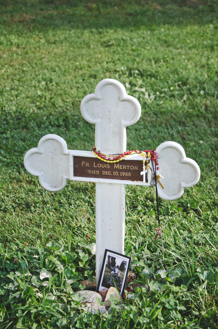 Father Merton's grave