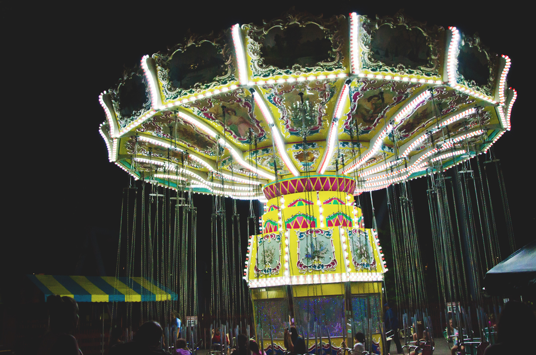 Swings at night